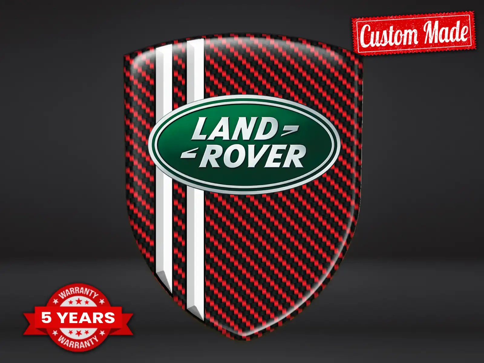 Land Rover Pegatinas En Relieve Duraderas Premium Máximo 
